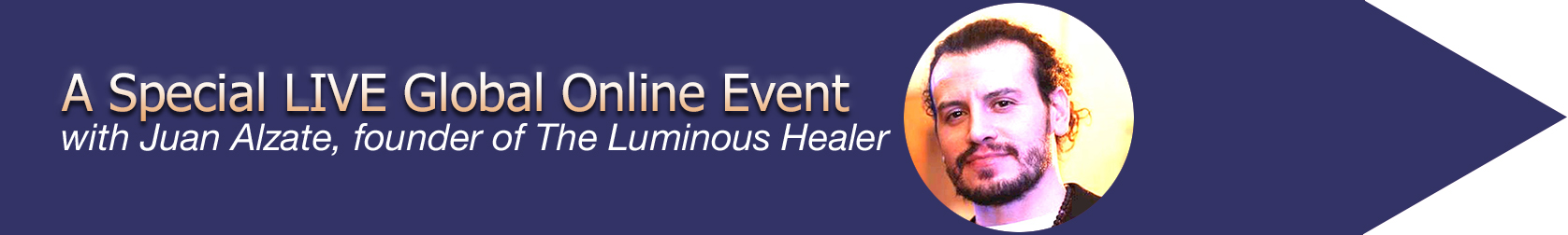 webinar banner luminous healer activate energy